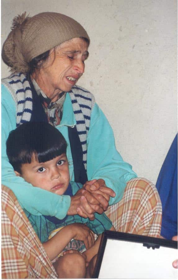 Woman and child in Kosovo