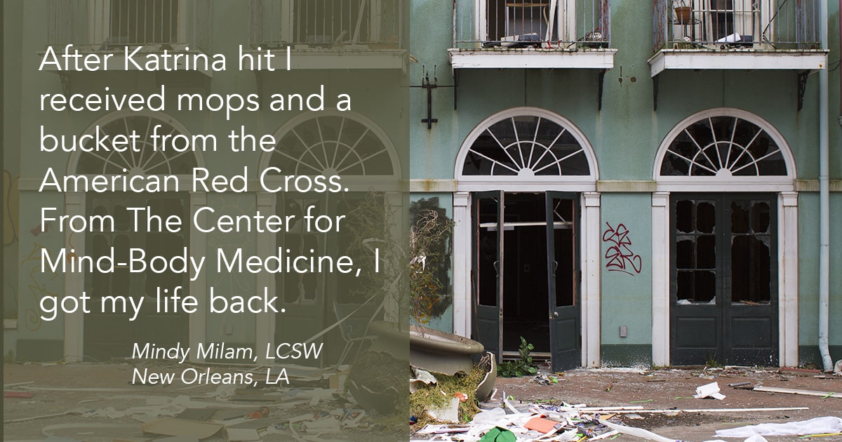 Post-Katrina support from the Center for Mind-Body Medicine