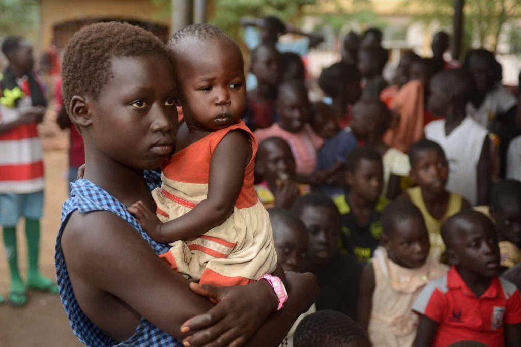 Children at an orphanage in Juba, South Sudan