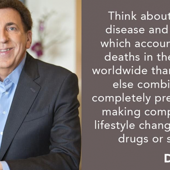 Dean Ornish quote about heart disease