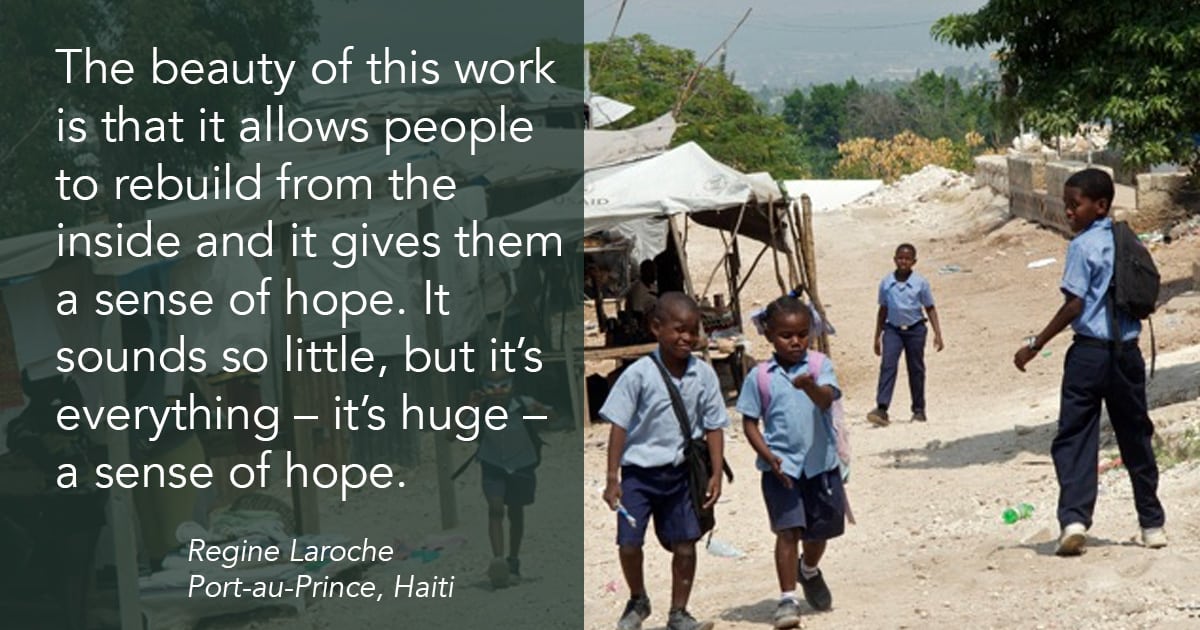 CMBM supported people of Haiti following the devastating earthquake in 2010