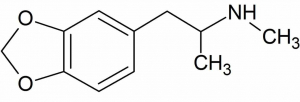 MDMA (ecstacy) chemical structure - C11H15NO2